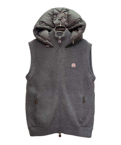 中古・古着通販】MONCLER (モンクレール) ニット切替 ダウンベスト