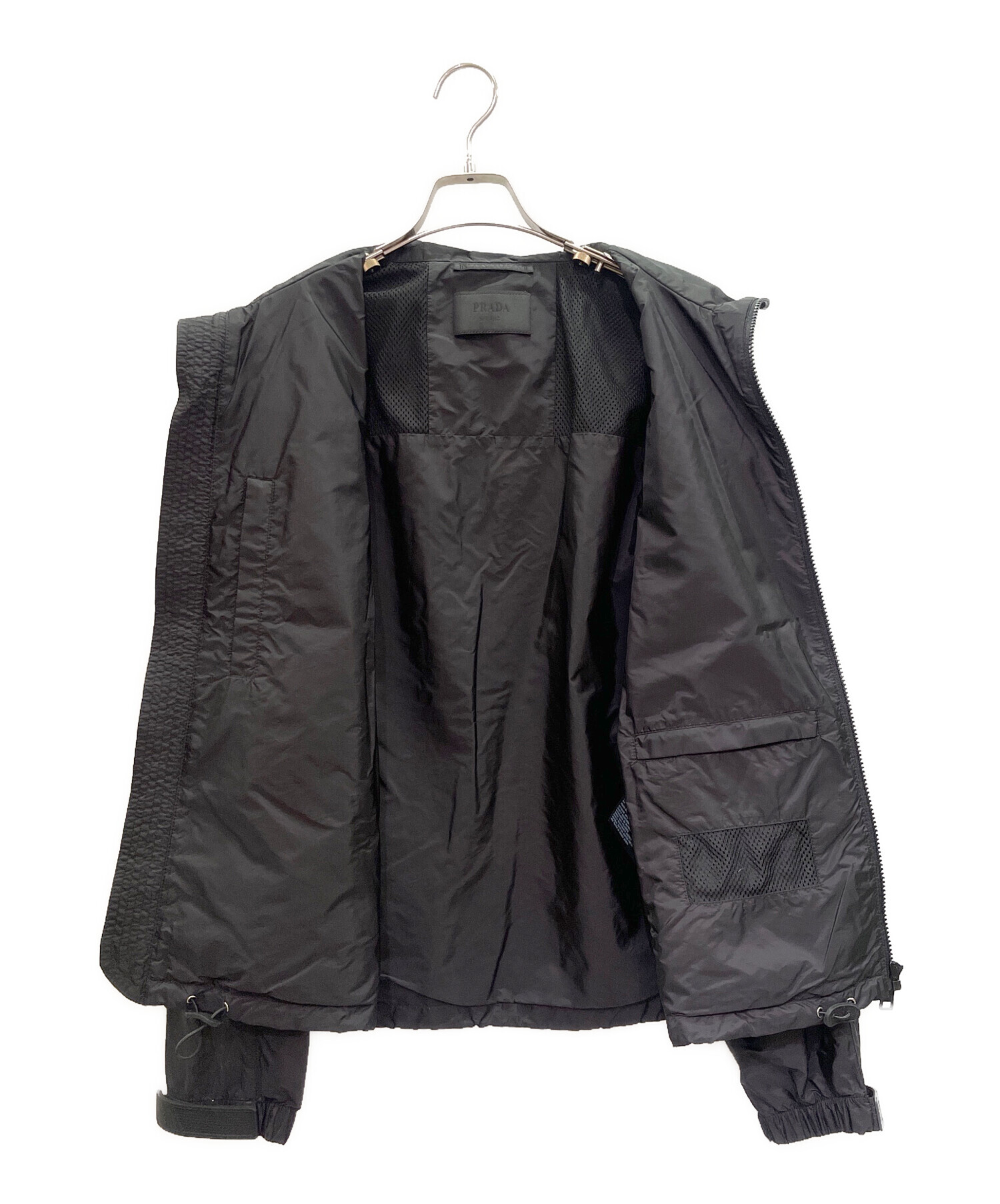 中古・古着通販】PRADA (プラダ) ナイロン 三角プレートブルゾン