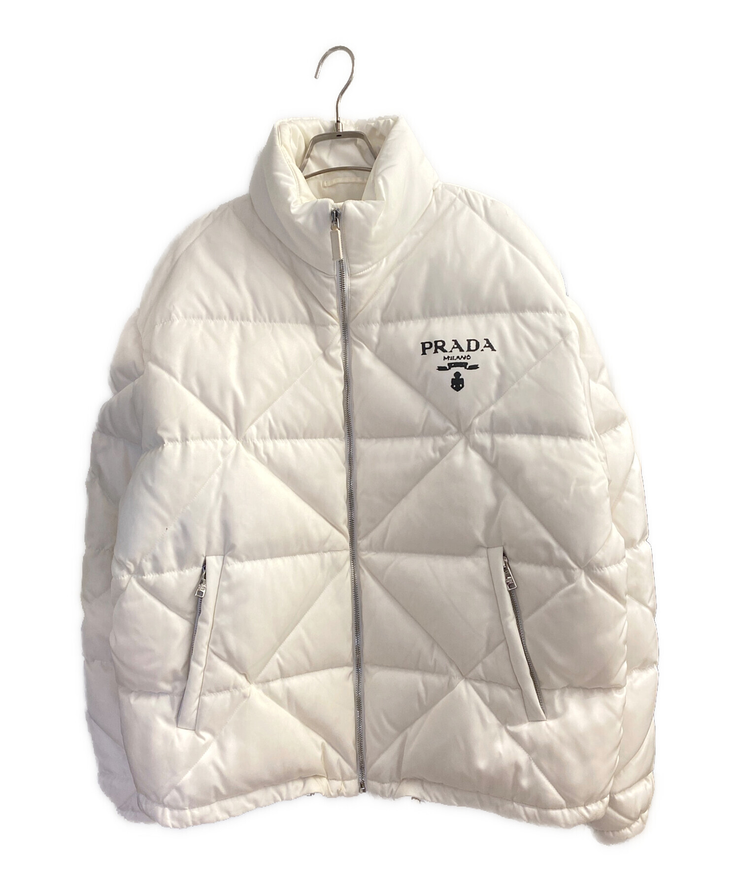 中古・古着通販】PRADA (プラダ) ダウンジャケット ホワイト サイズ:40