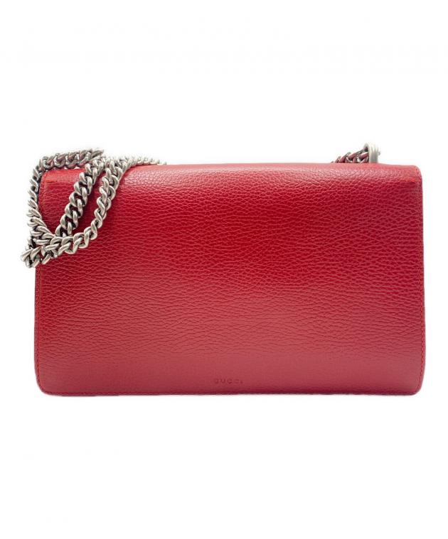 中古・古着通販】GUCCI (グッチ) ショルダーバッグ レッド｜ブランド