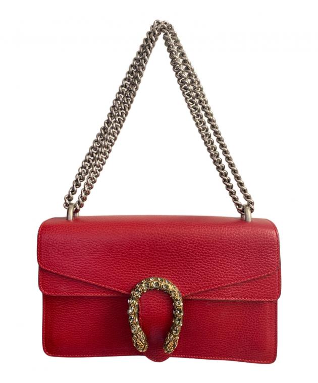 中古・古着通販】GUCCI (グッチ) ショルダーバッグ レッド｜ブランド