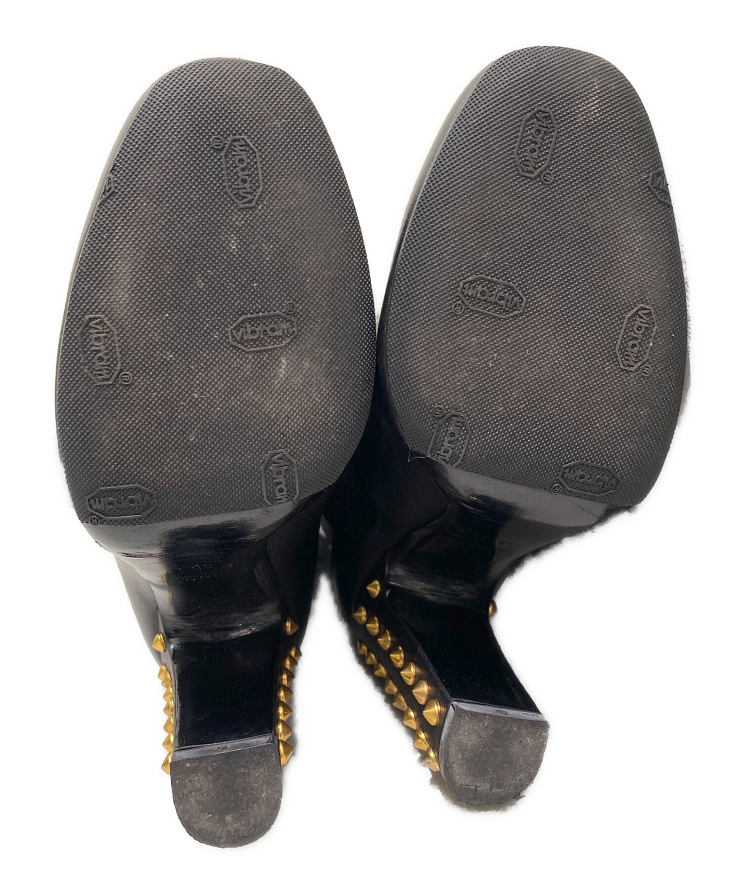 中古・古着通販】GUCCI (グッチ) スタッズロングブーツ ブラック