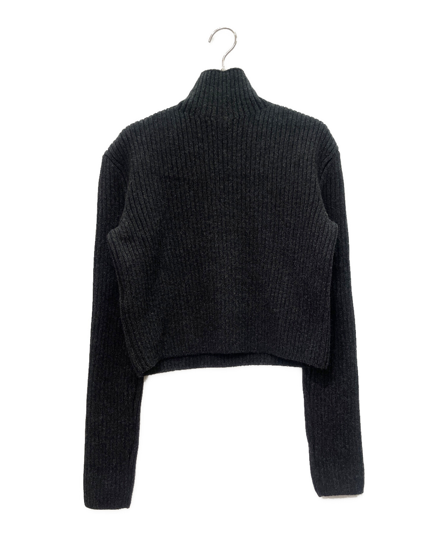 中古・古着通販】HERMES (エルメス) ウール ハイネックニット グレー