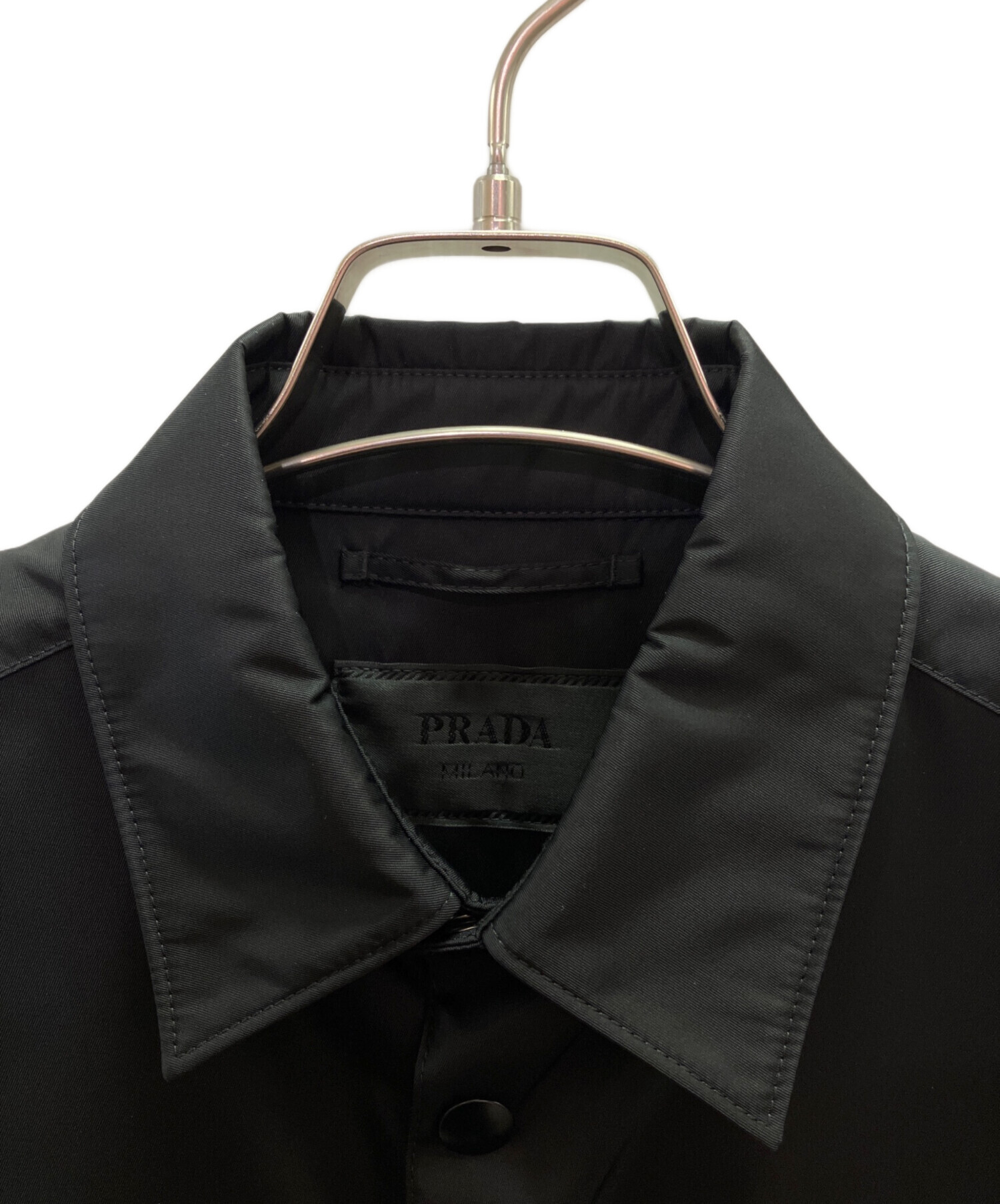 中古・古着通販】PRADA (プラダ) Re-Nylon シャツ ブラック サイズ:XS