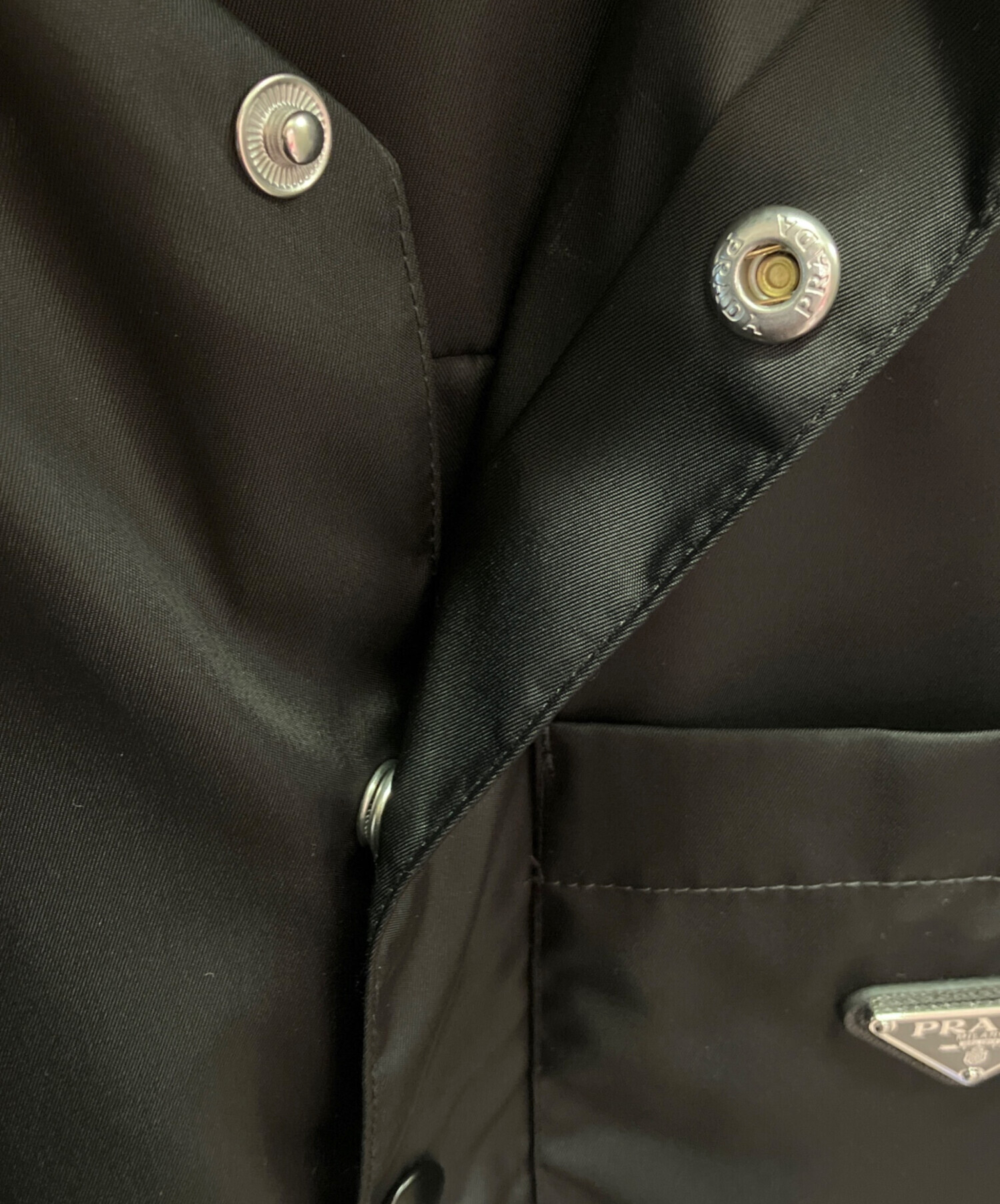 中古・古着通販】PRADA (プラダ) Re-Nylon シャツ ブラック サイズ:XS