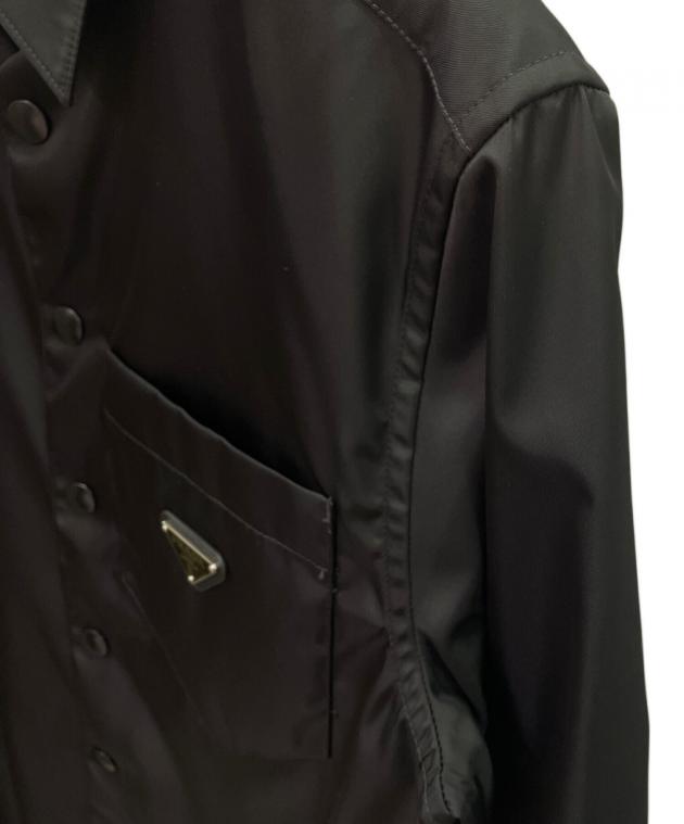 中古・古着通販】PRADA (プラダ) Re-Nylon シャツ ブラック サイズ:XS