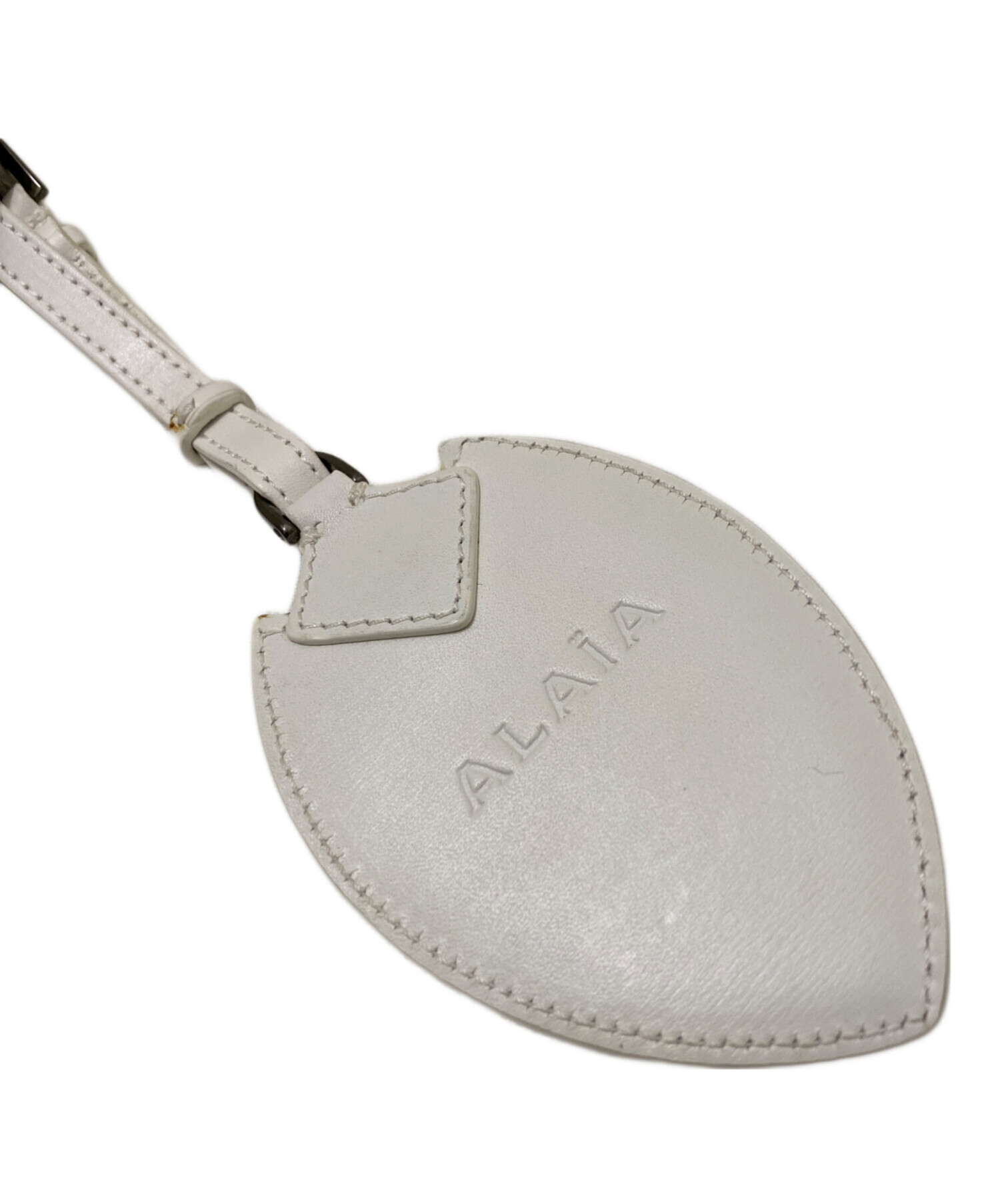 中古・古着通販】ALAIA (アライア) パンチングハンドバッグ ホワイト 