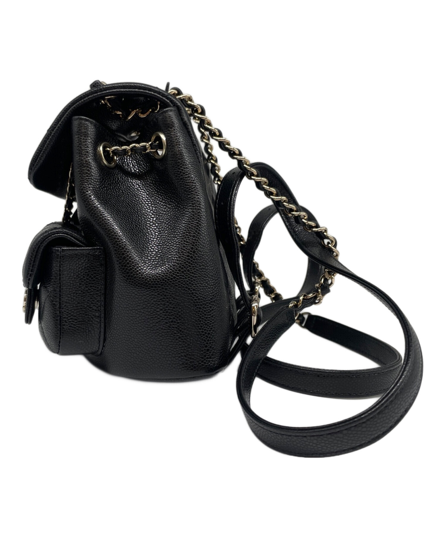 中古・古着通販】CHANEL (シャネル) キャビアスキン ミニバックパック 