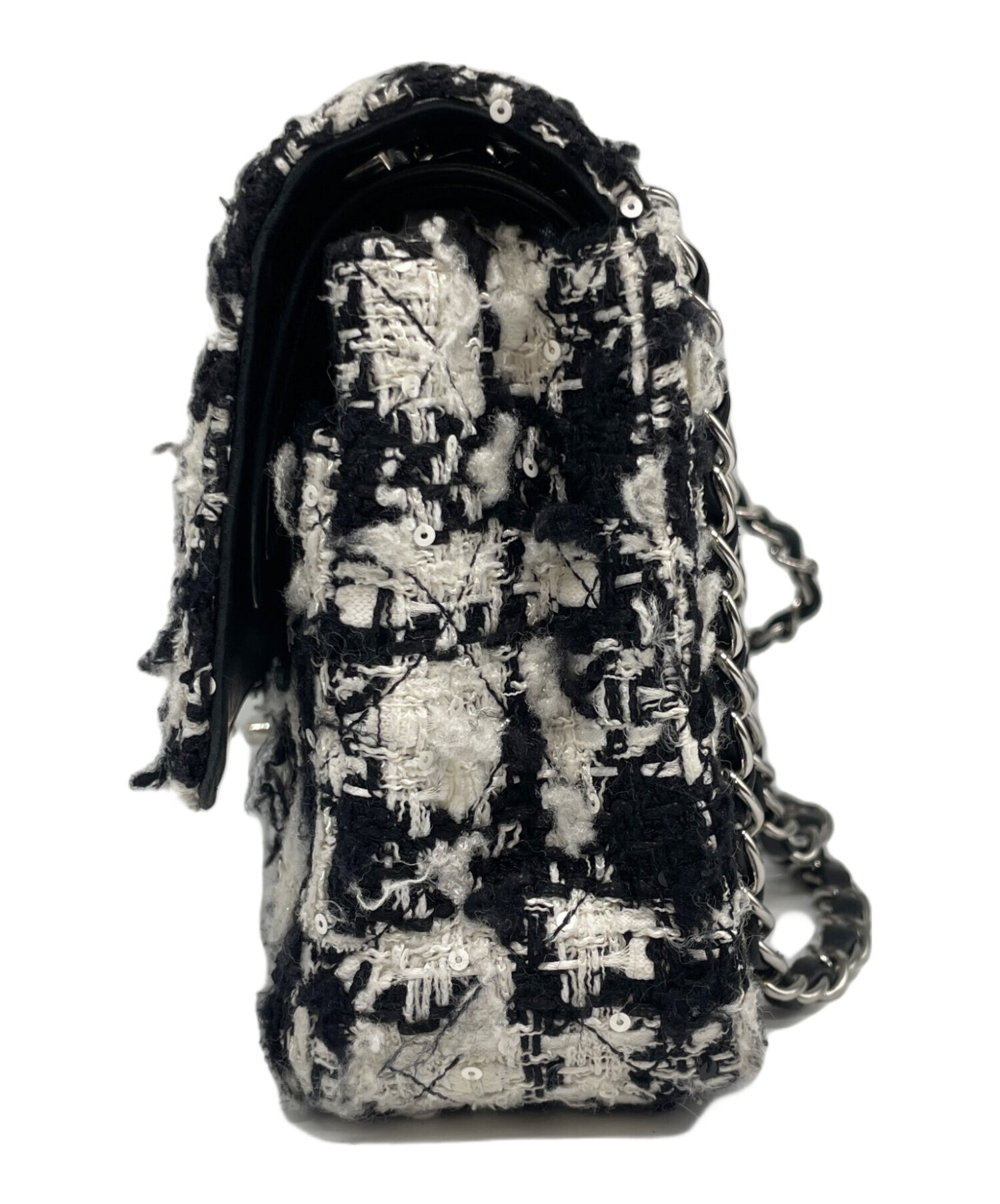 中古・古着通販】CHANEL (シャネル) Wフラップ マトラッセ ツイード