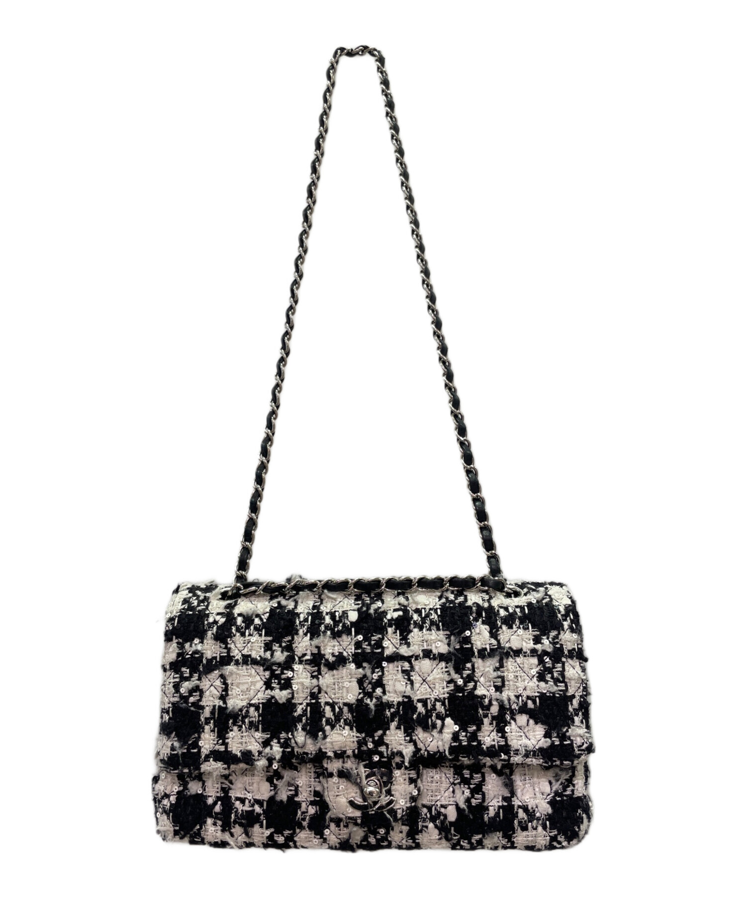 中古・古着通販】CHANEL (シャネル) Wフラップ マトラッセ ツイード