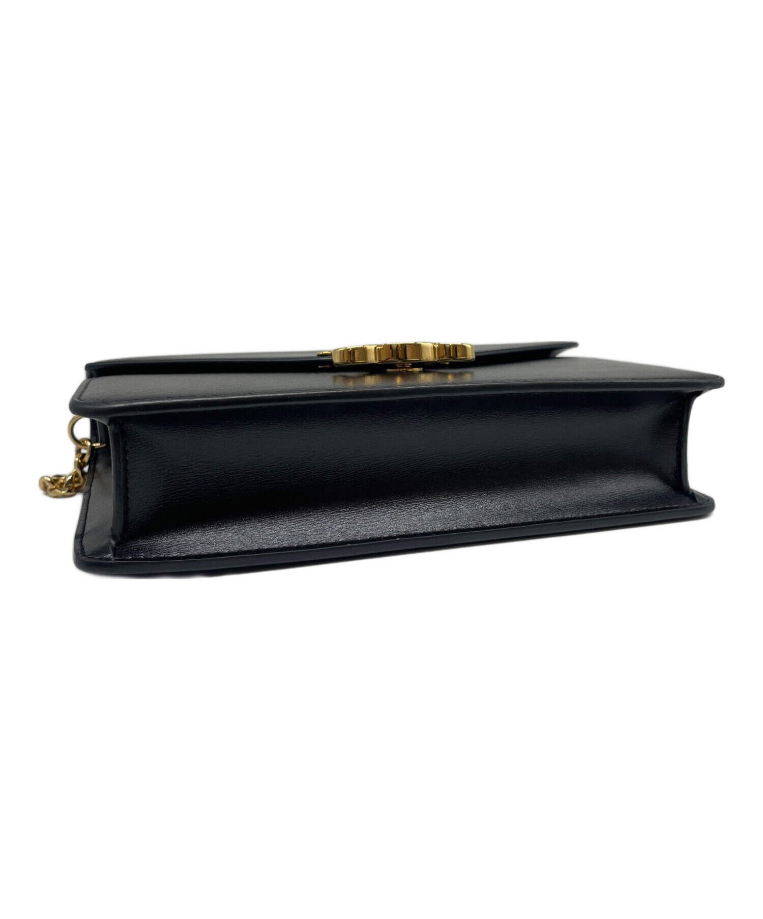 中古・古着通販】CELINE (セリーヌ) チェーンウォレット ブラック 中古・古着通販】CELINE (セリーヌ) チェーンウォレット ブラック