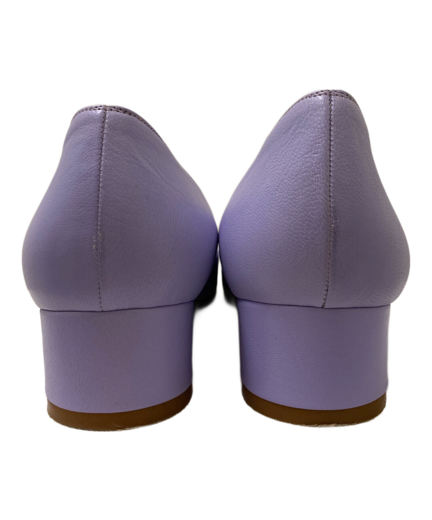 (最終お値下げ)Manolo Blahnik ラベンダーパンプス 中古・古着通販】Manolo Blahnik (マノロブラニク) レザーパンプス