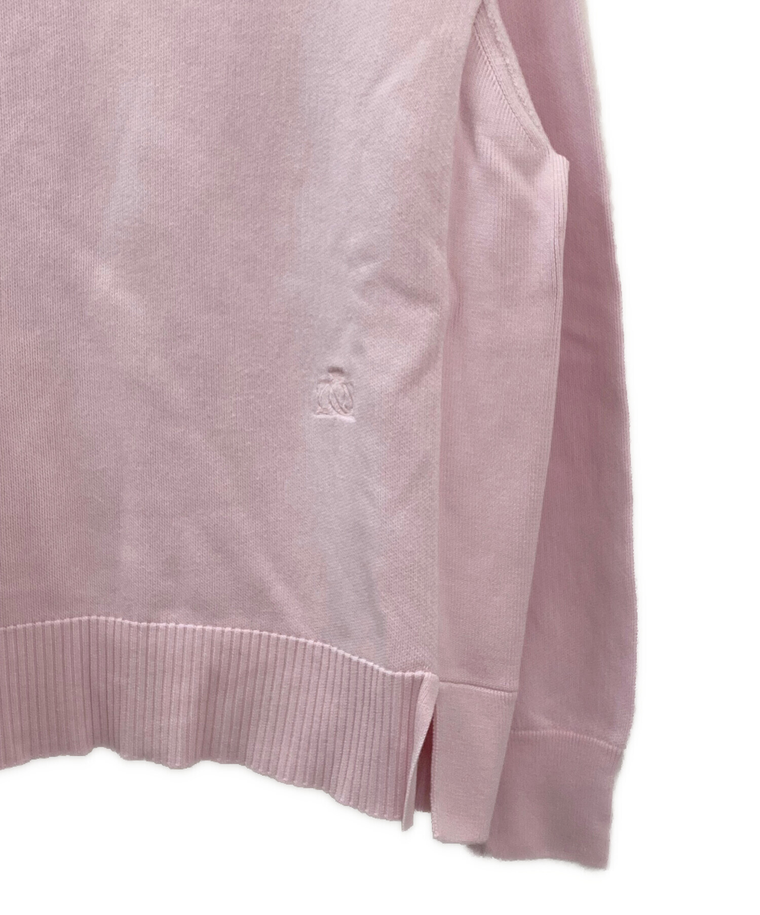 中古・古着通販】DRAWER (ドゥロワー) 12Gインレイ編みリブクルー