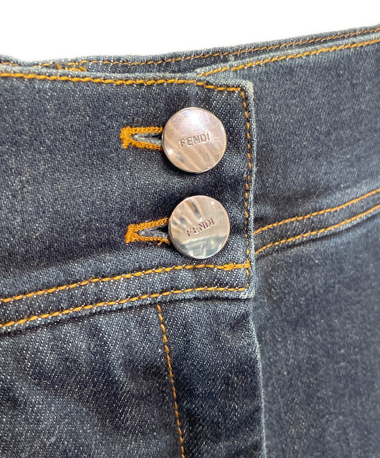 中古・古着通販】FENDI (フェンディ) デニムパンツ インディゴ サイズ