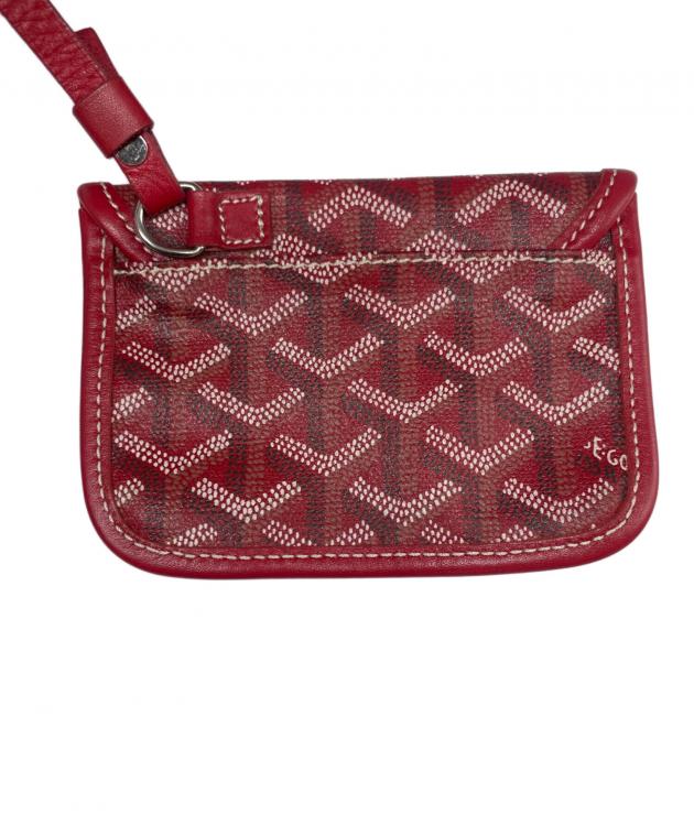 GOYARD ゴヤール サンルイ 付属ポーチのみ 赤　蓋部分にインク移り汚れあり 中古・古着通販】GOYARD (ゴヤール) サンルイ ジュニア レッド サイズ