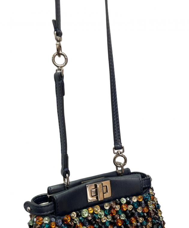 中古・古着通販】FENDI (フェンディ) ピーカブー マイクロ ネイビー