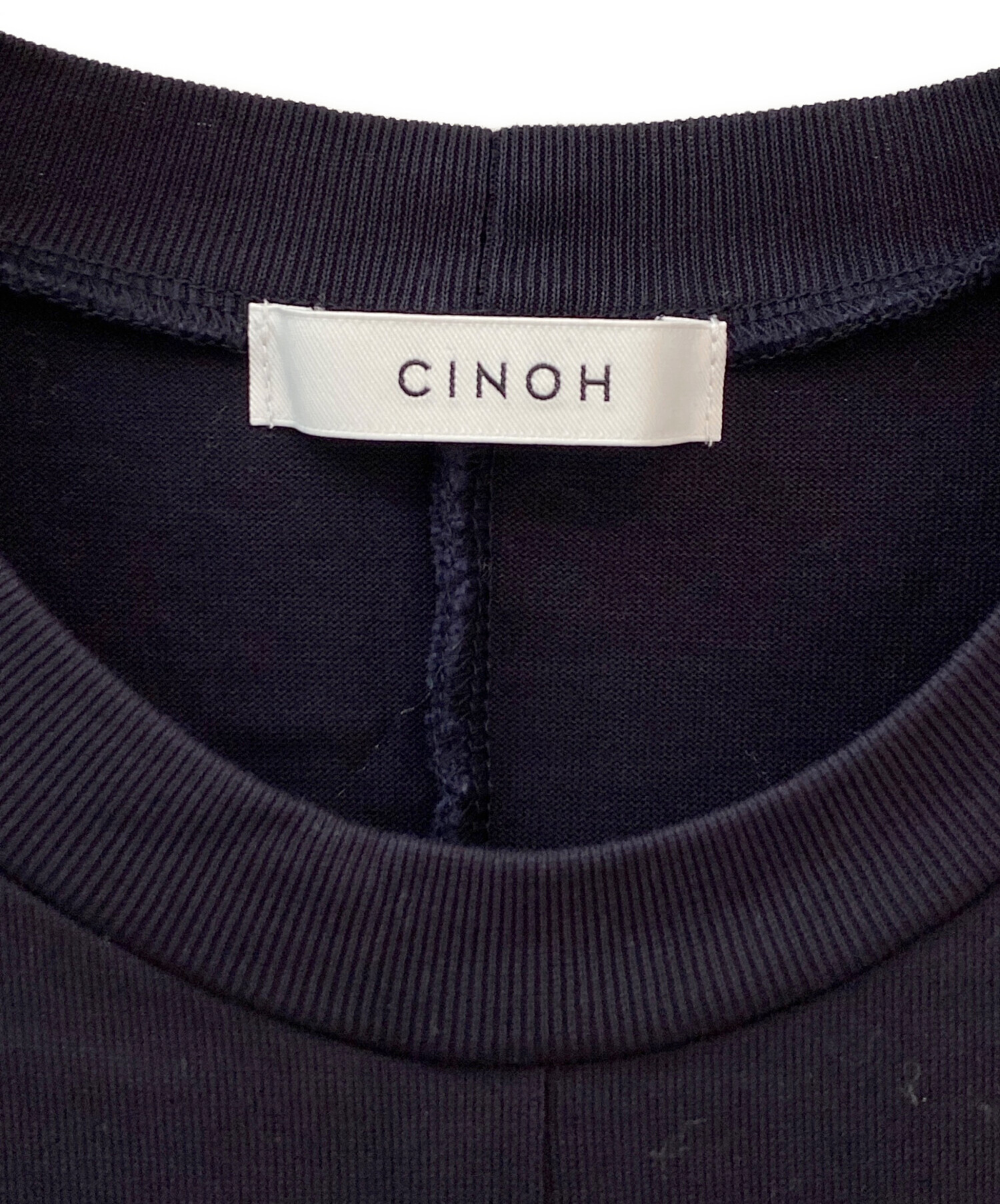 中古・古着通販】CINOH (チノ) ノースリーブワンピース ネイビー 