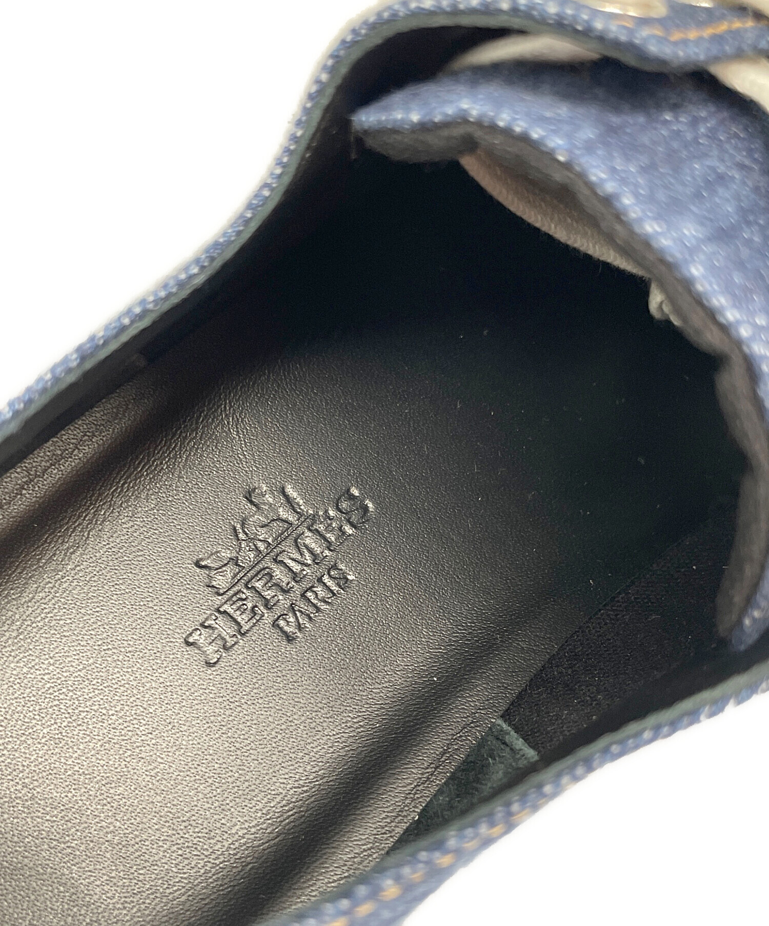 中古・古着通販】HERMES (エルメス) デニムバウシングスニーカー 中古・古着通販】HERMES (エルメス) デニムバウシングスニーカー