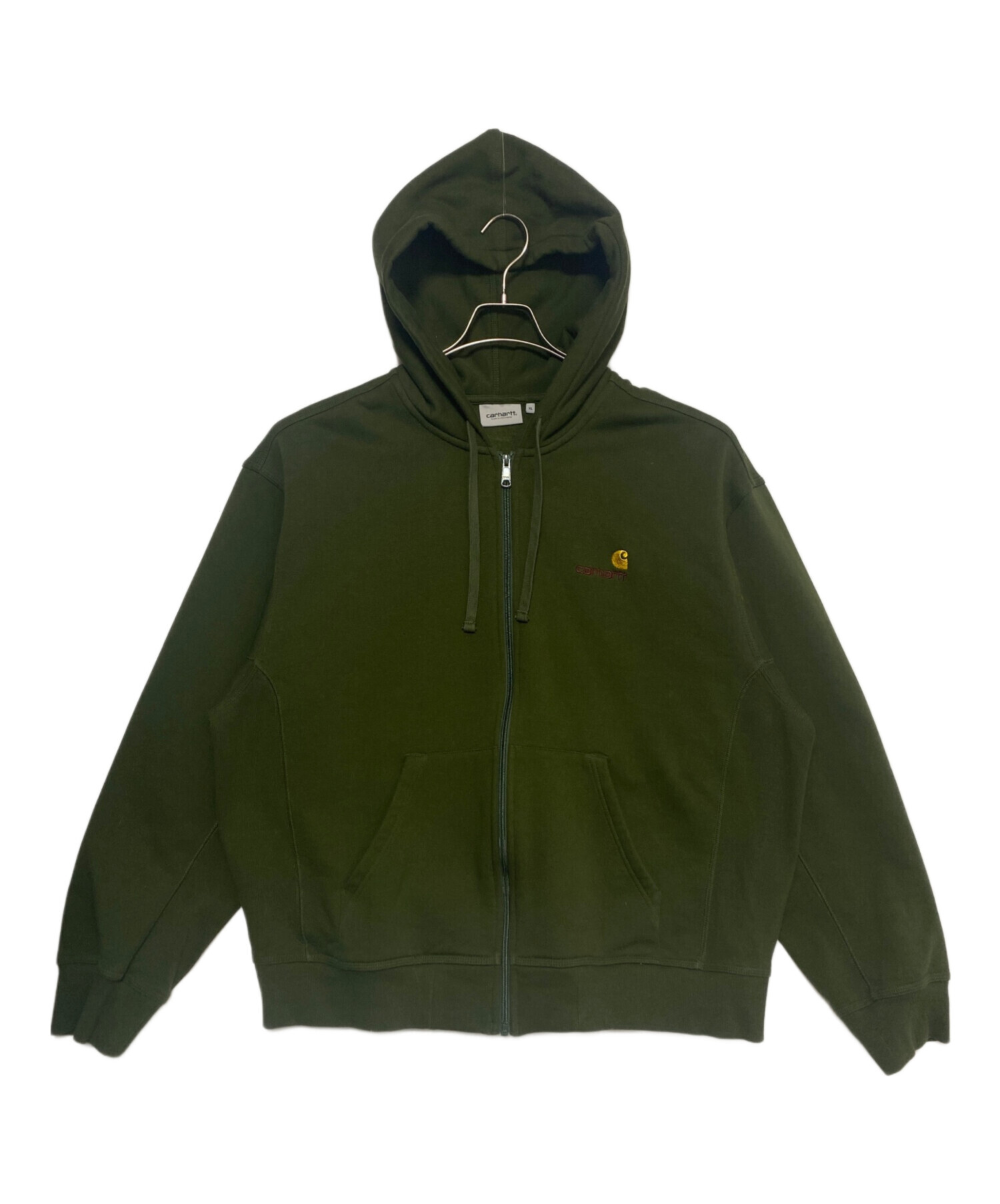 中古・古着通販】CarHartt (カーハート) パーカー グリーン サイズ:XL 