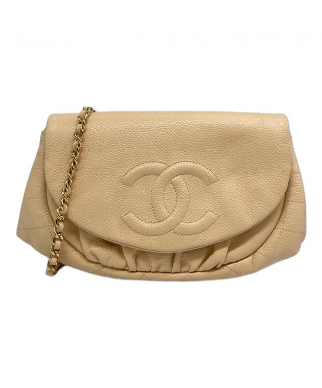 CHANEL チェーンウォレット ムーンウォレット 中古・古着通販】CHAENL (シャネル) ハーフムーン チェーンウォレット