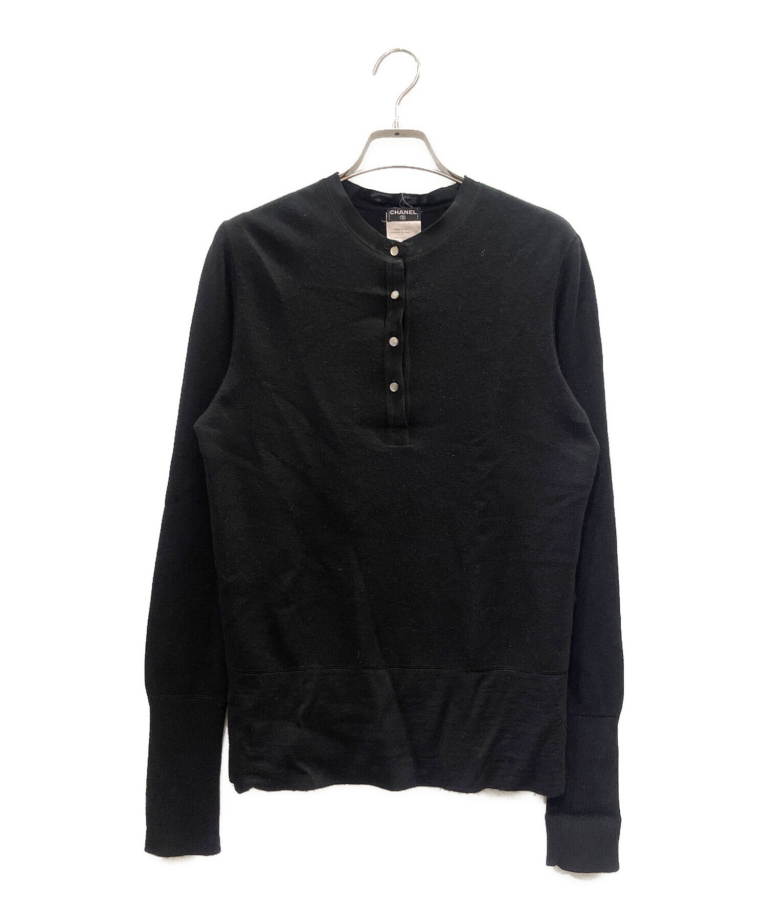 中古・古着通販】CHANEL (シャネル) カシミヤ混ヘンリーネック 