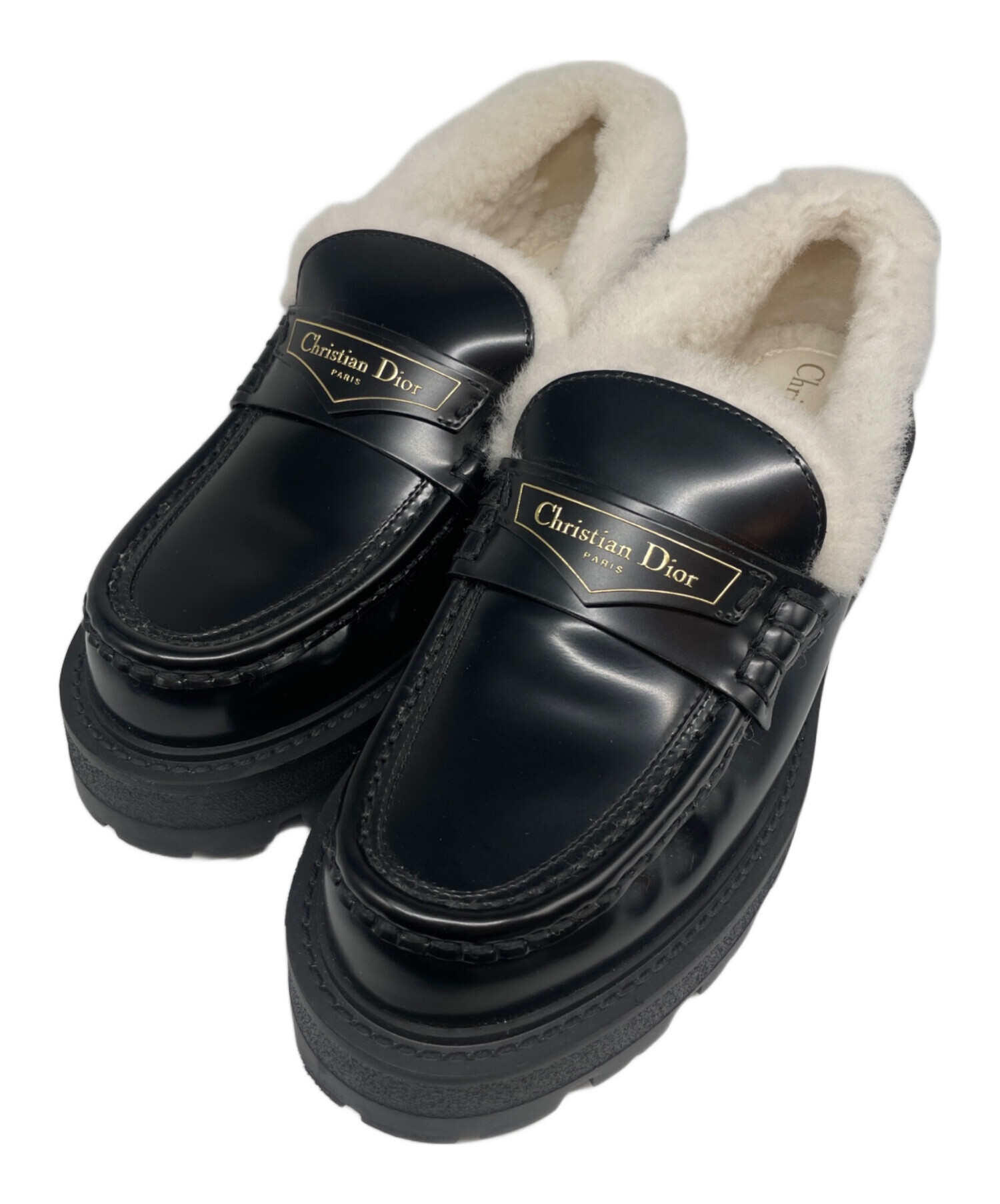 チ*ー様 Christian Dior ブラック　タッセルローファー　ディオール 中古・古着通販】Christian Dior (クリスチャン ディオール