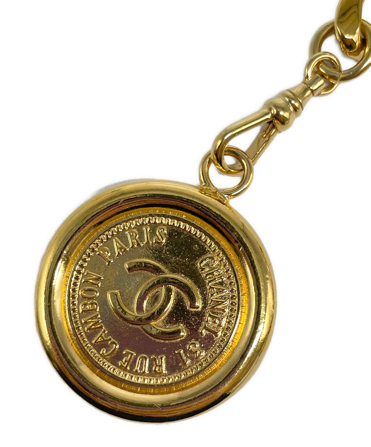 中古・古着通販】CHANEL (シャネル) チェーンベルト ゴールド