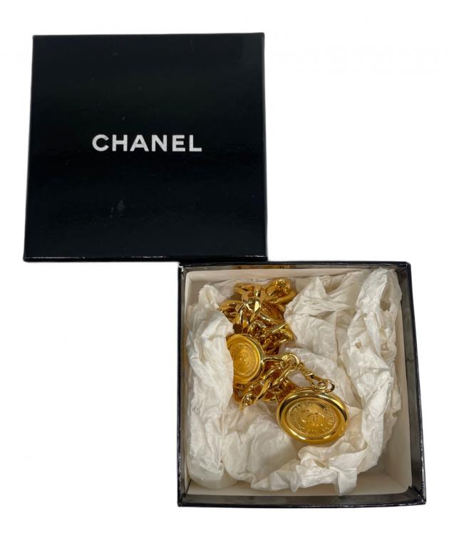 中古・古着通販】CHANEL (シャネル) チェーンベルト ゴールド
