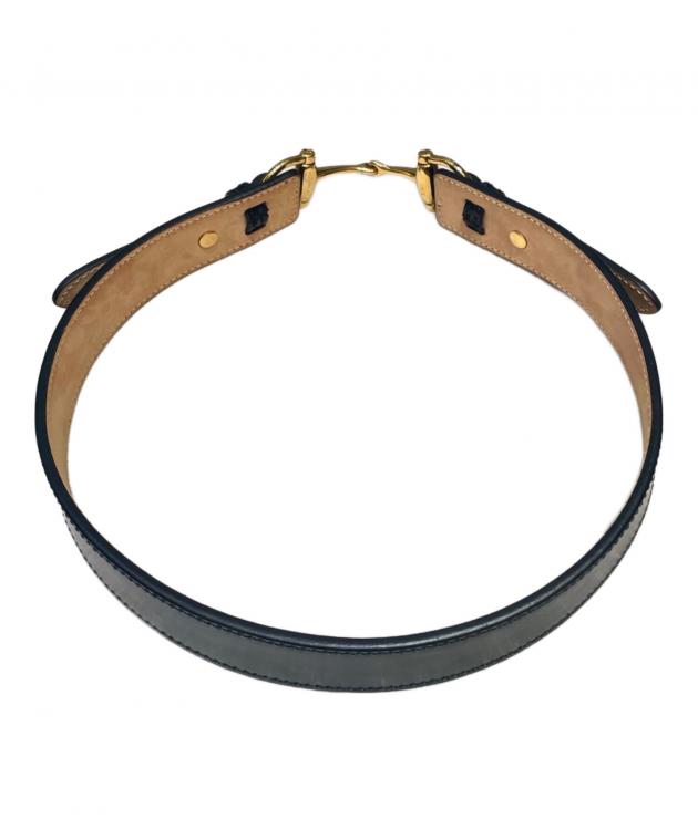 中古・古着通販】GUCCI (グッチ) ホースビットベルト ブラック サイズ