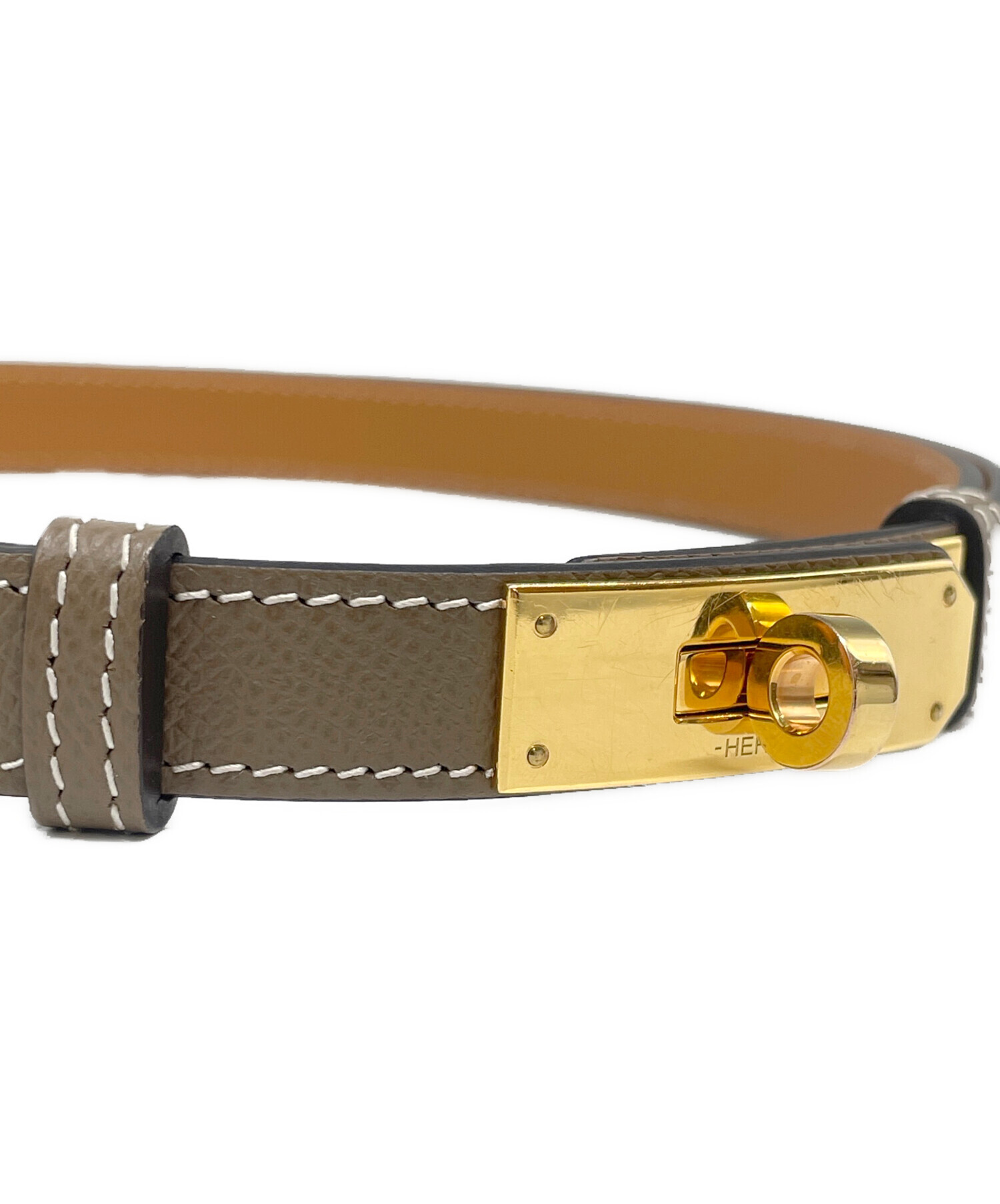中古・古着通販】HERMES (エルメス) ケリーベルト 18 エトゥープ