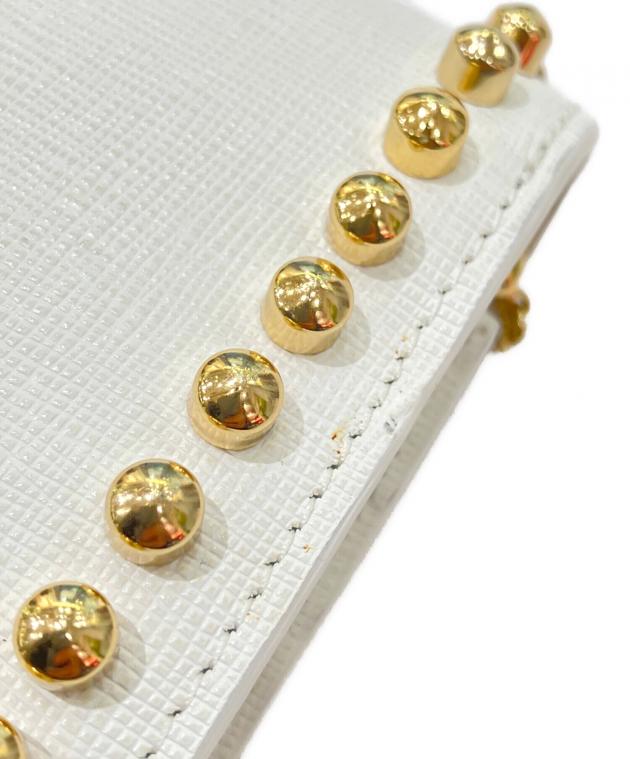 フェンディ カーリト スタッズ チェーン ショルダーバッグ ウォレットバッグ 8M0346 レザー レディース FENDI 【228-38494】 中古・古着通販】FENDI (フェンディ) カーリトスタッズチェーン