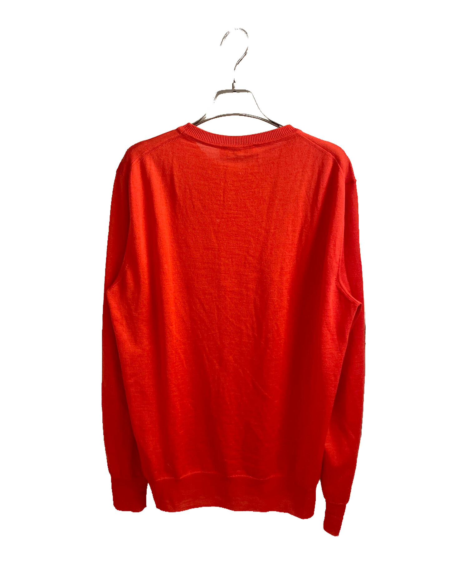 JIL SANDER Vネック ニット　48 ジルサンダー 中古・古着通販】JIL SANDER (ジルサンダー) Vネックニット レッド