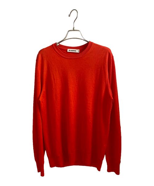 中古・古着通販】JIL SANDER (ジルサンダー) Vネックニット レッド