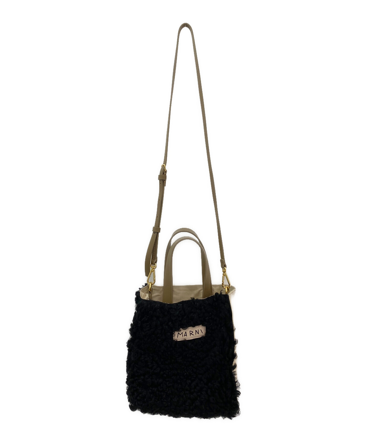 中古・古着通販】MARNI (マルニ) MUSEO SOFT MINI ブラック×ベージュ 