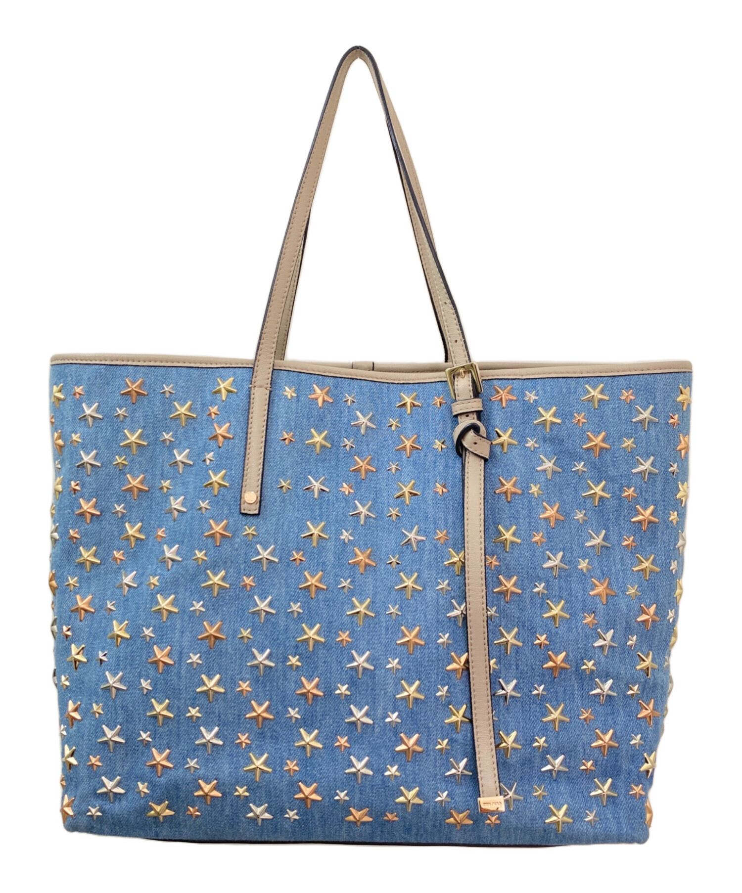 中古・古着通販】JIMMY CHOO (ジミーチュウ) スタッズトートバッグ 