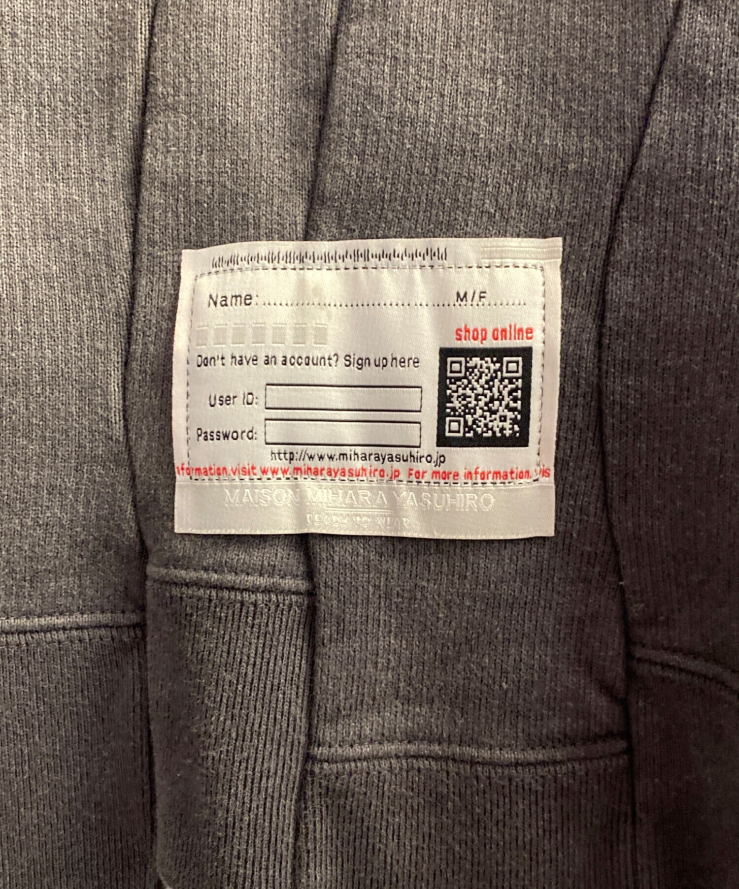 中古・古着通販】Maison MIHARA YASUHIRO (メゾン ミハラ ヤスヒロ 