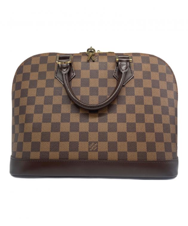 Louis Vuitton ハンドバッグ。バッグ ダークブラウン 中古・古着通販】LOUIS VUITTON (ルイ ヴィトン) アルマ ブラウン