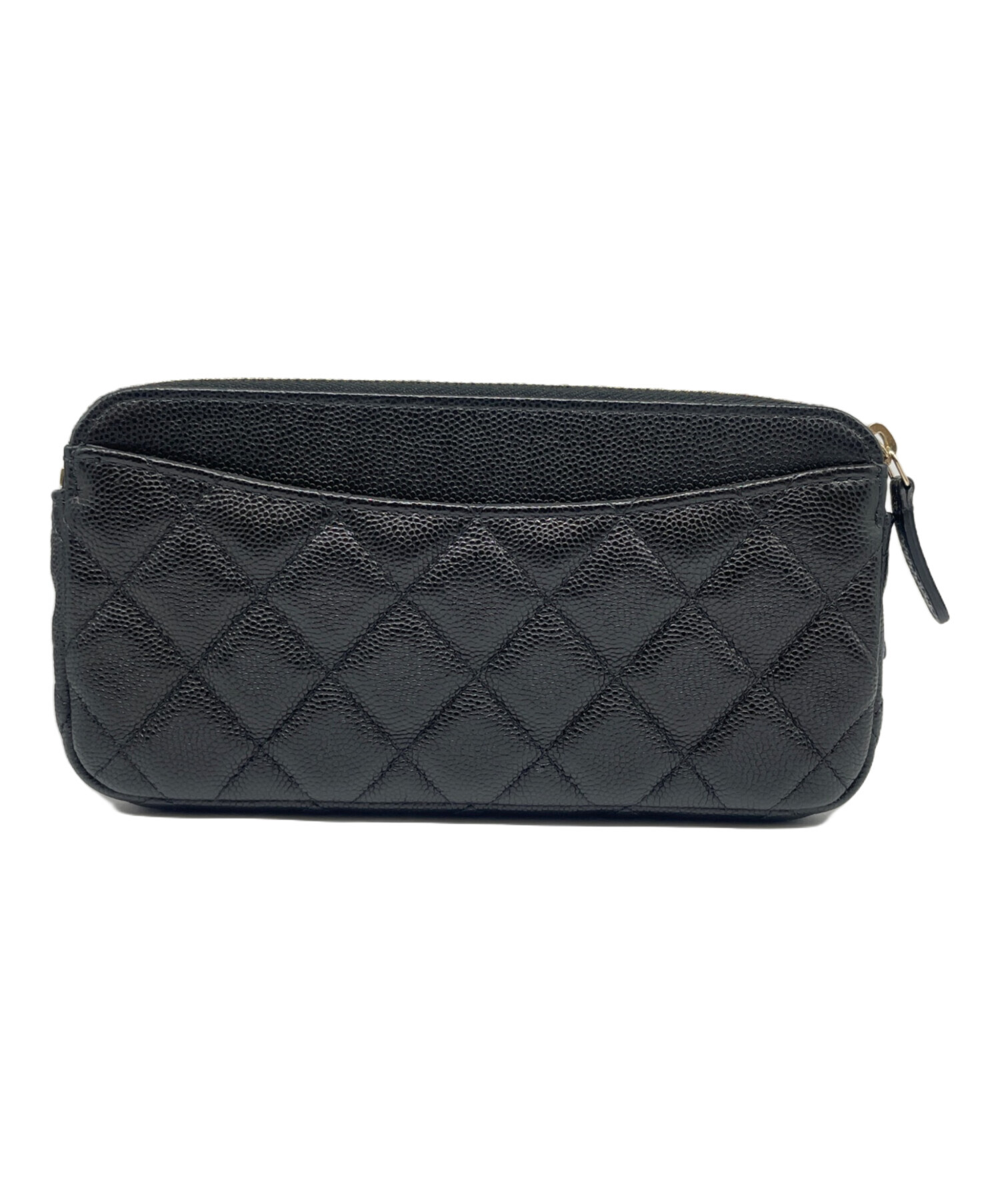 中古・古着通販】CHANEL (シャネル) Wジップ チェーンウォレット 
