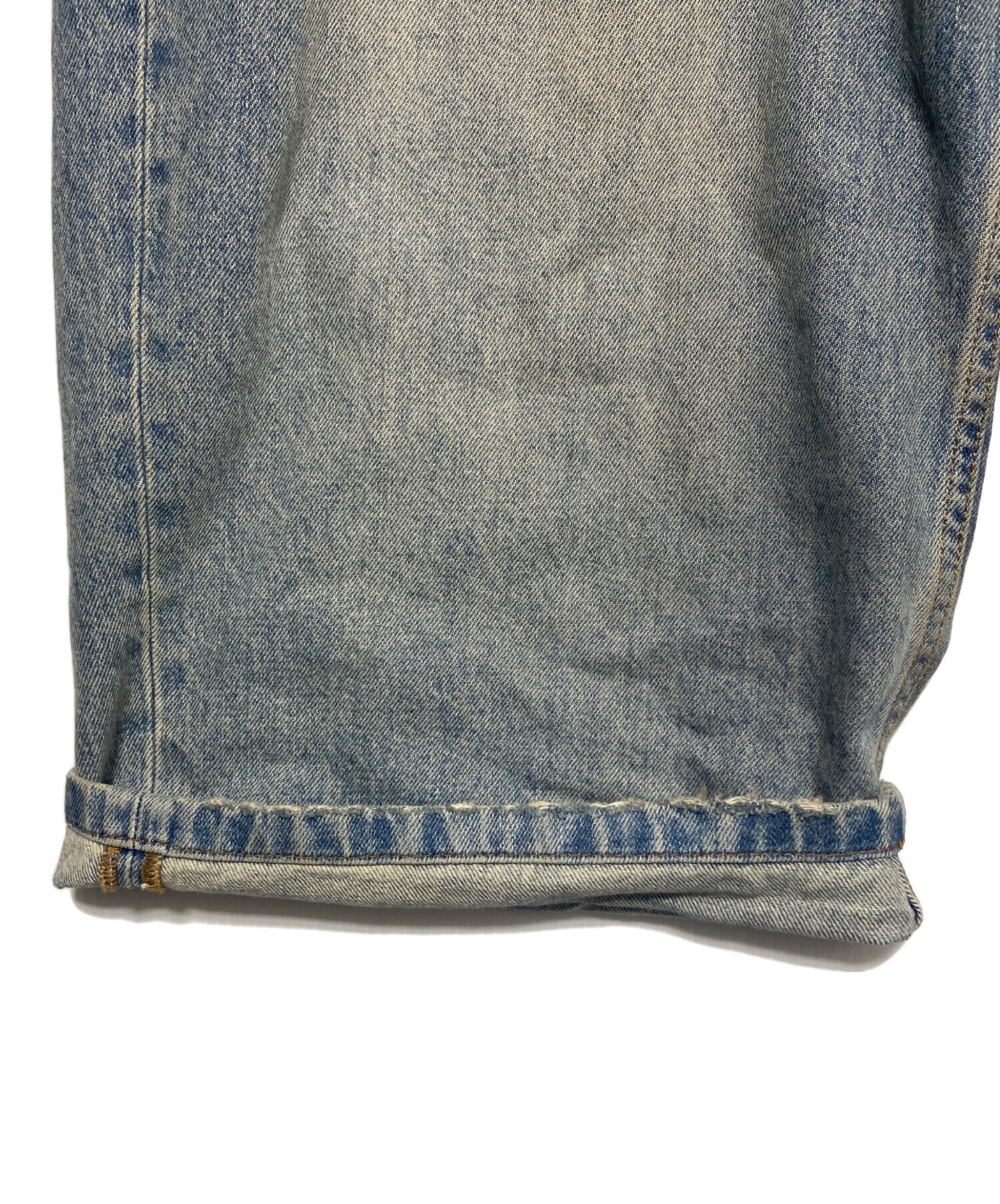 バレンシアガ　プルアップデニム　ブルーウォッシュ　バギー 中古・古着通販】BALENCIAGA (バレンシアガ) Pull-up wide baggy denim