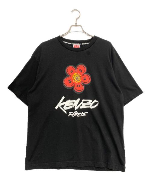 中古・古着通販】KENZO (ケンゾー) フラワープリントTシャツ ブラック