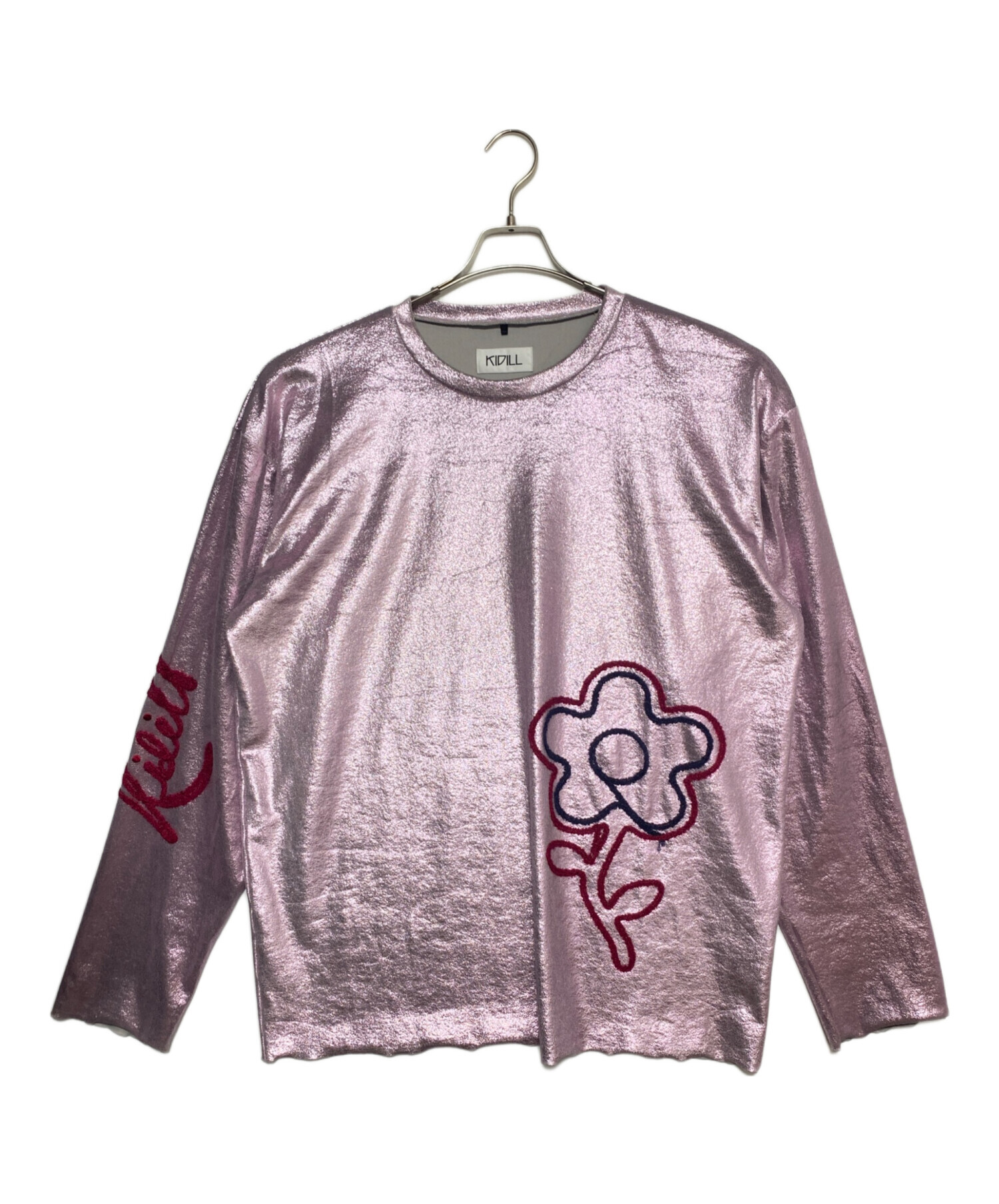 kidill 23ss キディル LONG SLEEVE POLY TEE 中古・古着通販】KIDILL (キディル) FLOWER CORD EMBROIDERY VELOUR L
