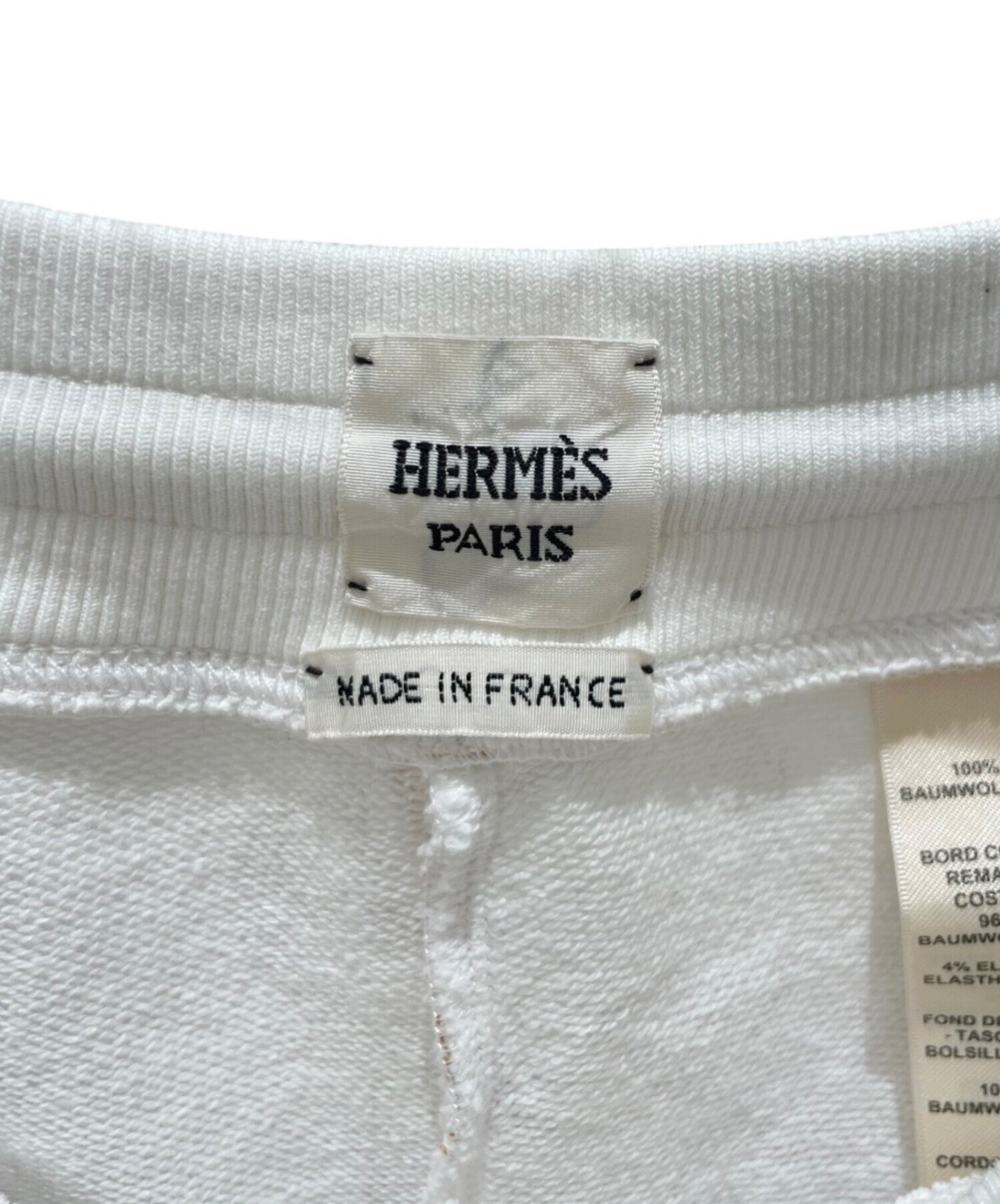 中古・古着通販】HERMES (エルメス) ショートパンツ ホワイト サイズ
