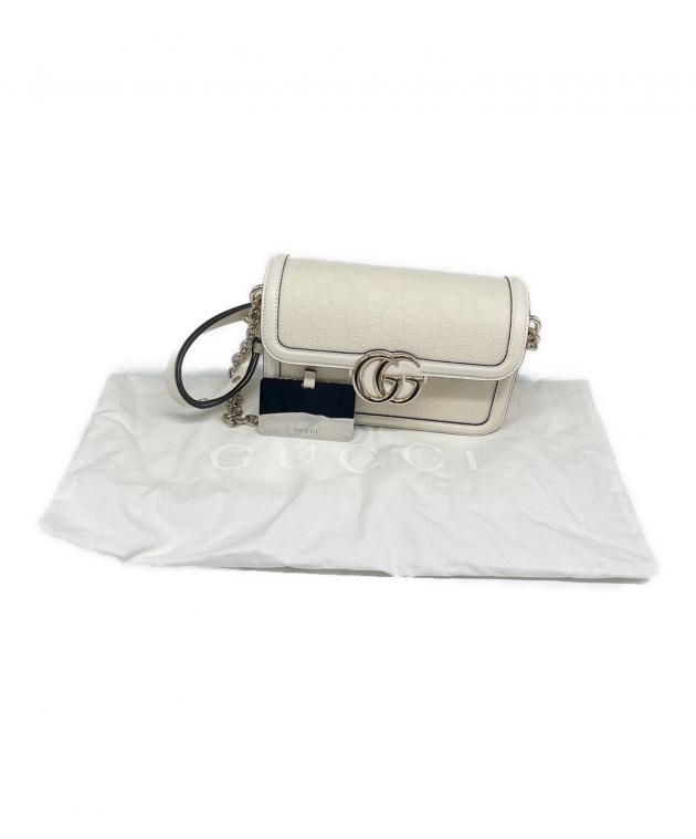 中古・古着通販】GUCCI (グッチ) GGマーモント Go スモール アイボリー