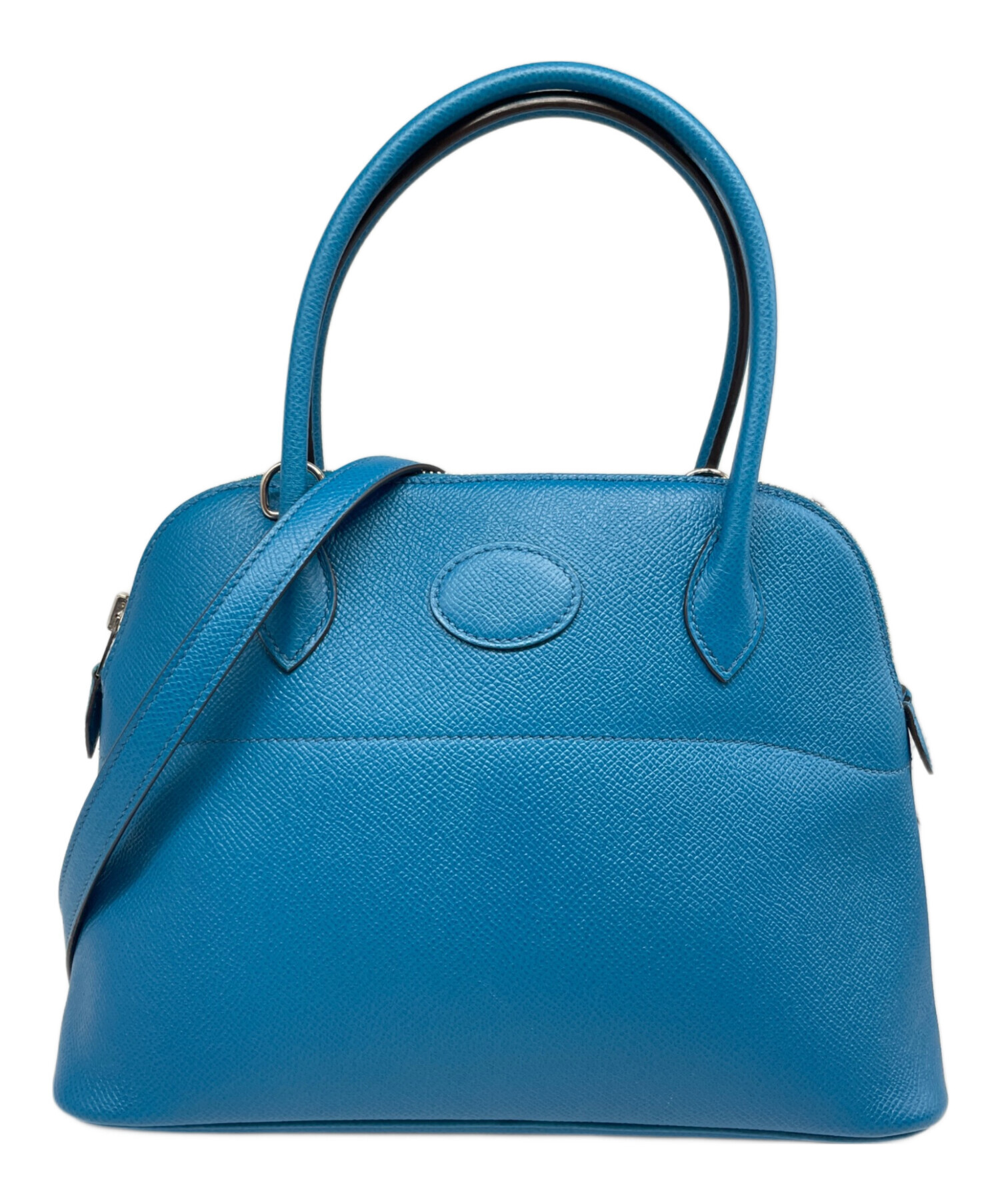 美品 HERMES ボリード27 エプソン ネイビー 中古・古着通販】HERMES (エルメス) ボリード27/シルバー具/エプソン