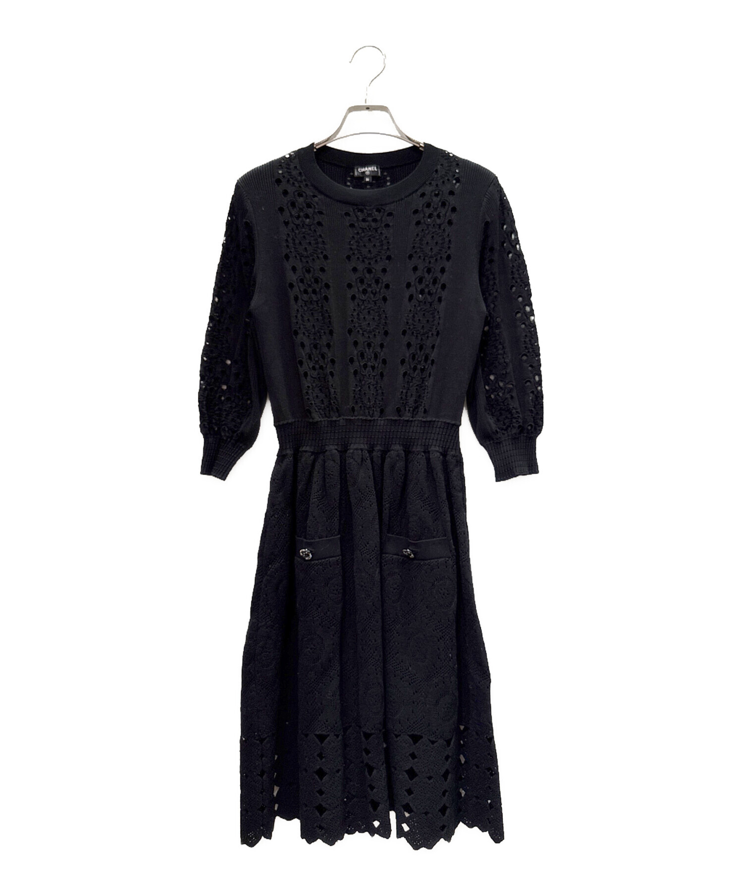 中古・古着通販】CHANEL (シャネル) CCボタン コットンニット 