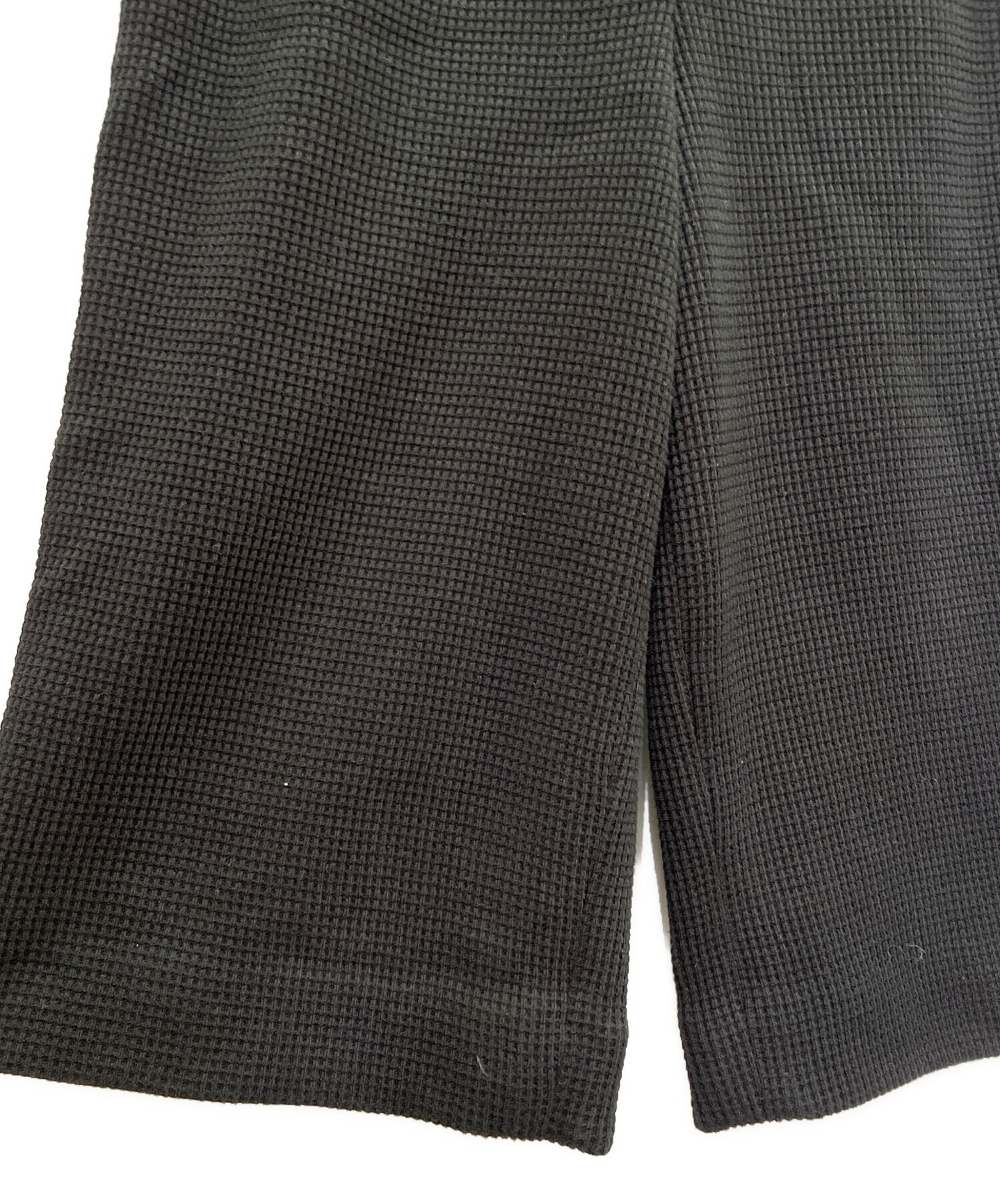中古・古着通販】CHANEL (シャネル) 七分丈 ワイドパンツ ブラック