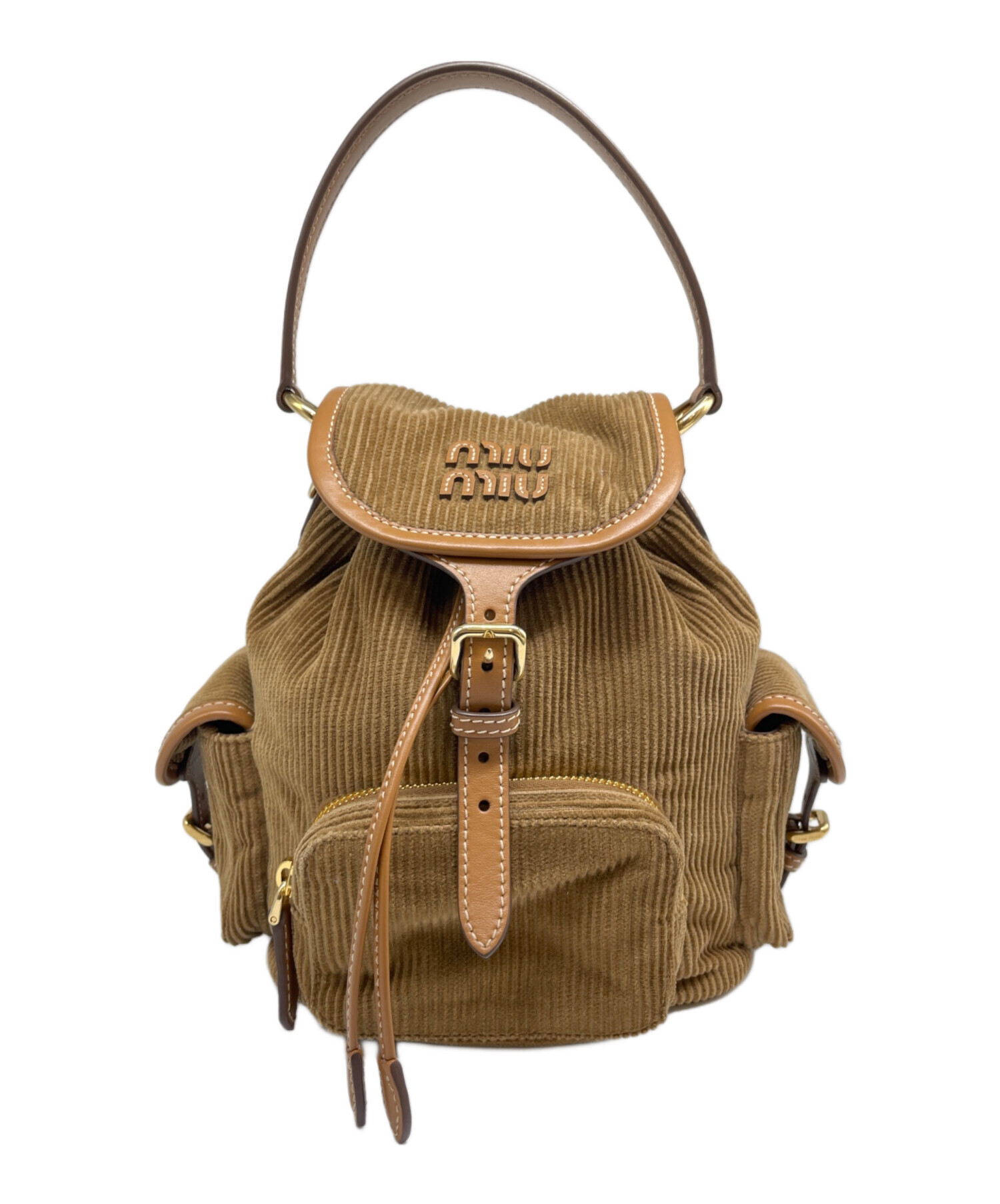 中古・古着通販】MIU MIU (ミュウミュウ) ミニバックパック シナモン