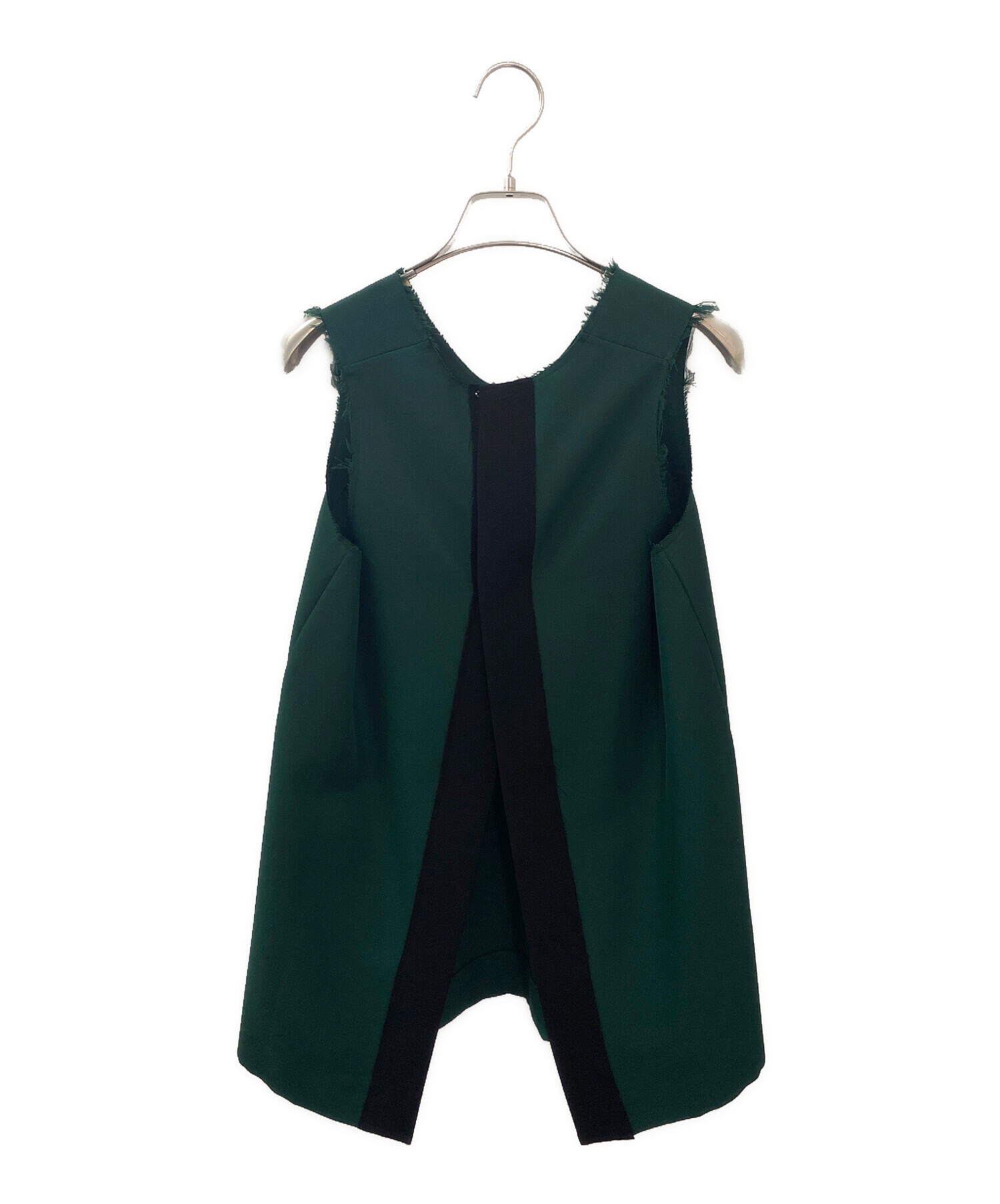 中古・古着通販】MARNI (マルニ) ノースリーブブラウス グリーン 
