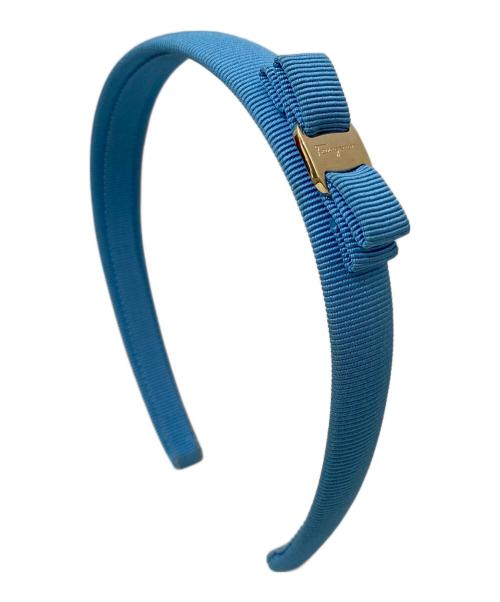 り*け様 【未使用に近い】Ferragamo フェラガモ　カチューシャ　ネイビー り*け様 【未使用に近い】Ferragamo フェラガモ カチューシャ ネイビー
