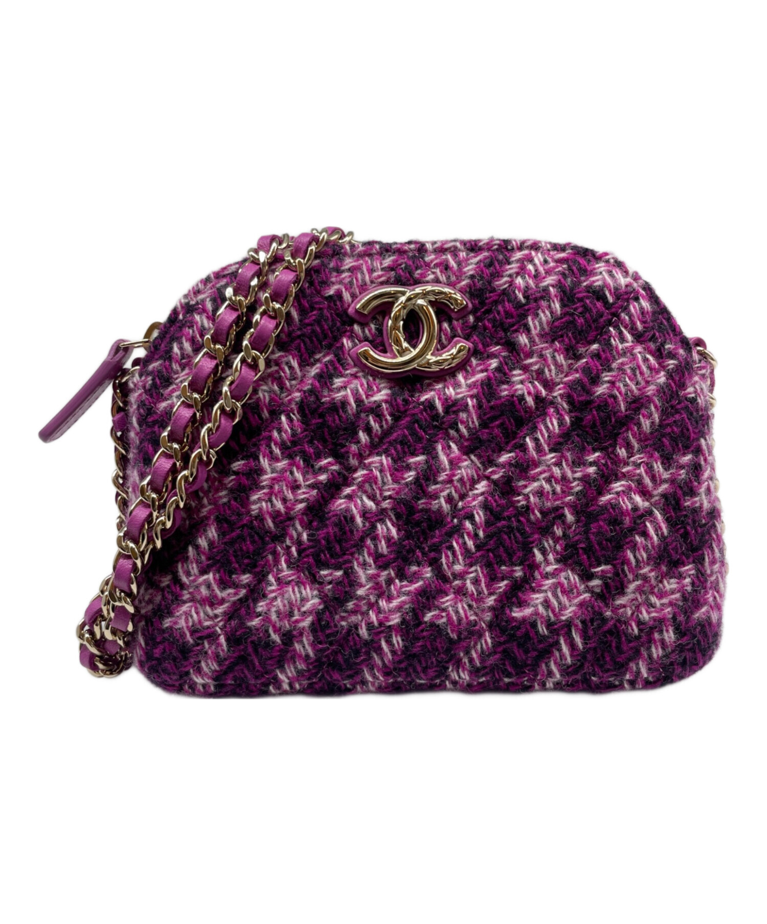 中古・古着通販】CHANEL (シャネル) ツイード ココマークショルダー